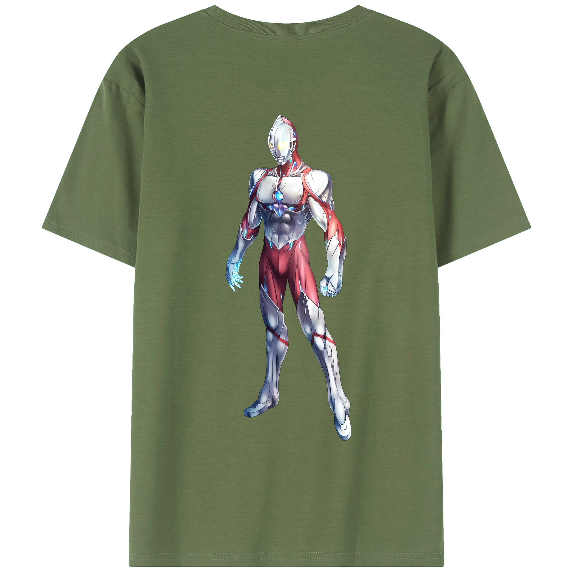 （画像用） ウルトラマン Ultraman 綿100％ メンズ半袖Tシャツ（バックプリント） 通気性